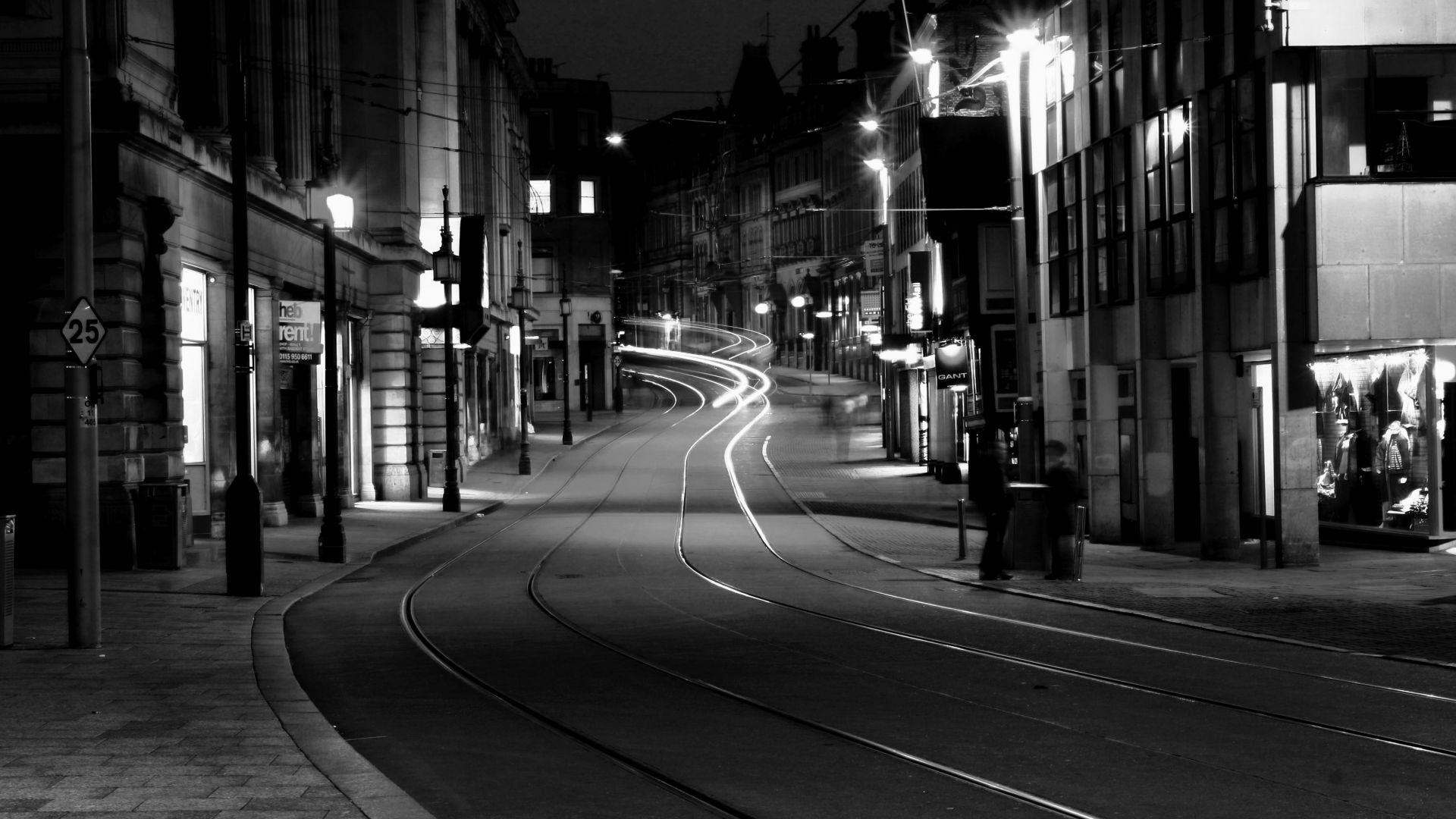 City Street Black And White Wallpapers