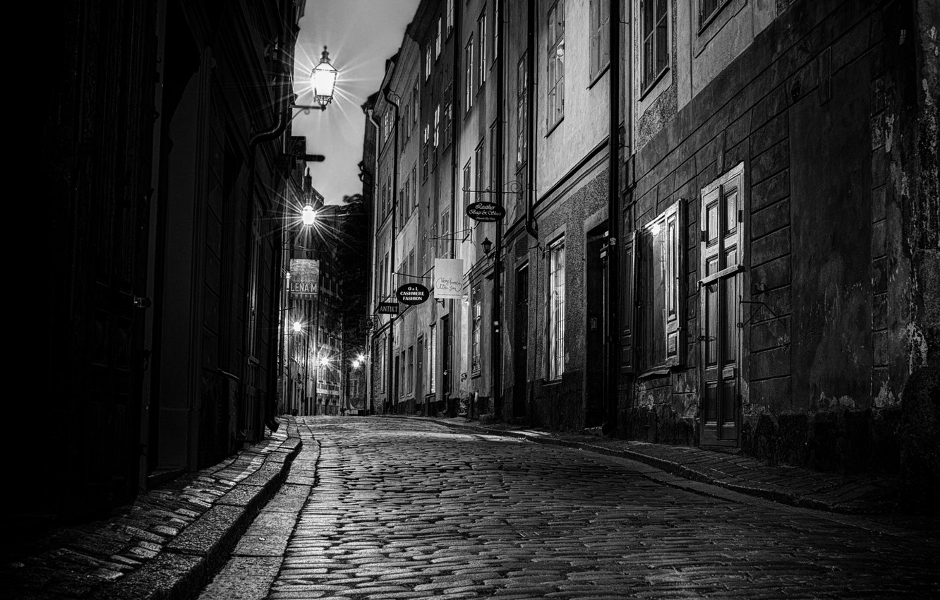 City Street Black And White Wallpapers