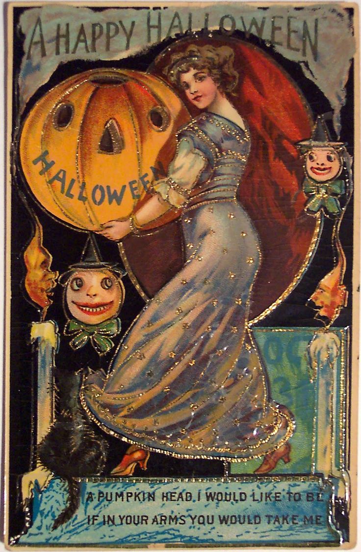 Classic Vintage Halloween Art Wallpapers