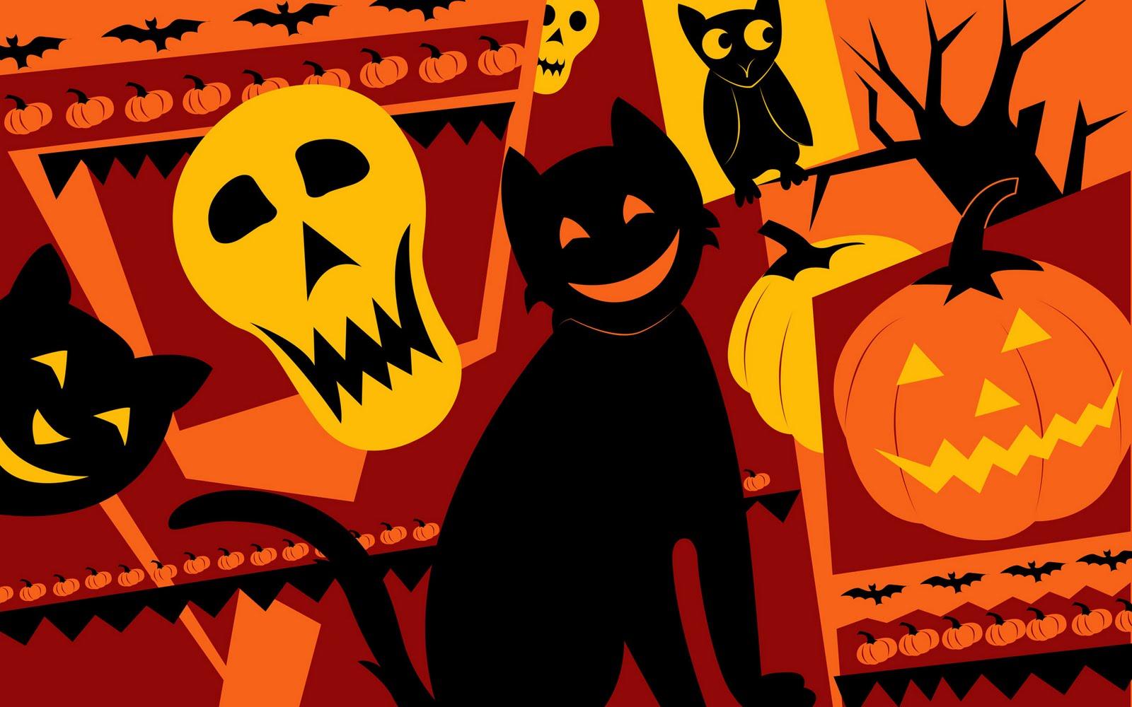 Classic Vintage Halloween Art Wallpapers