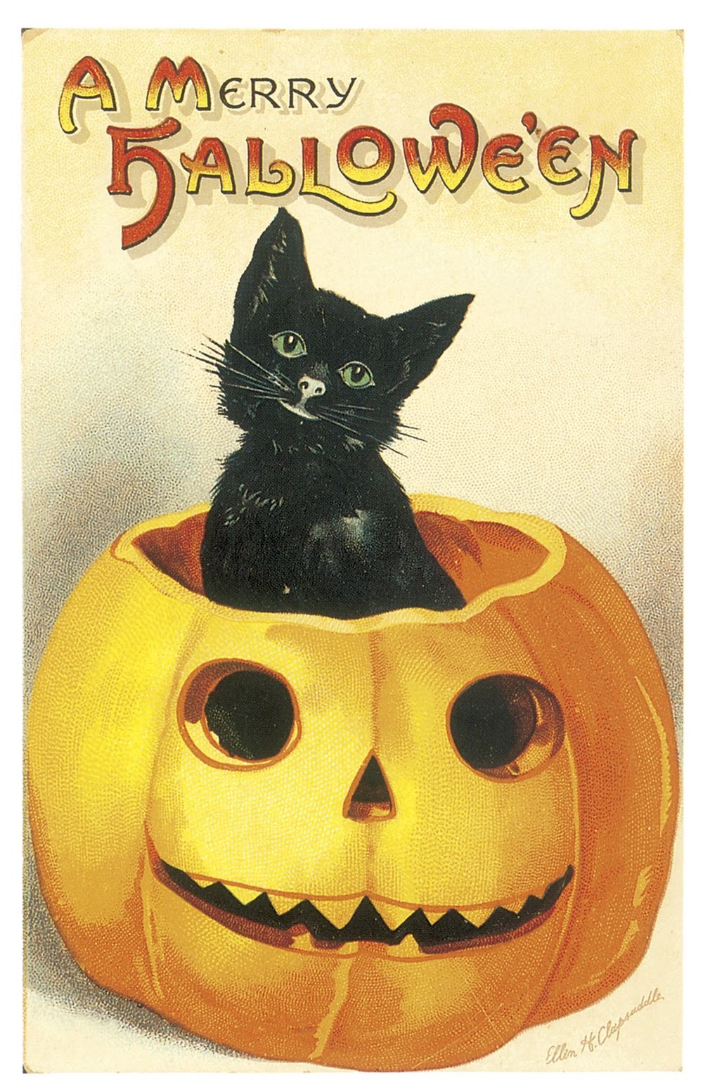 Classic Vintage Halloween Art Wallpapers