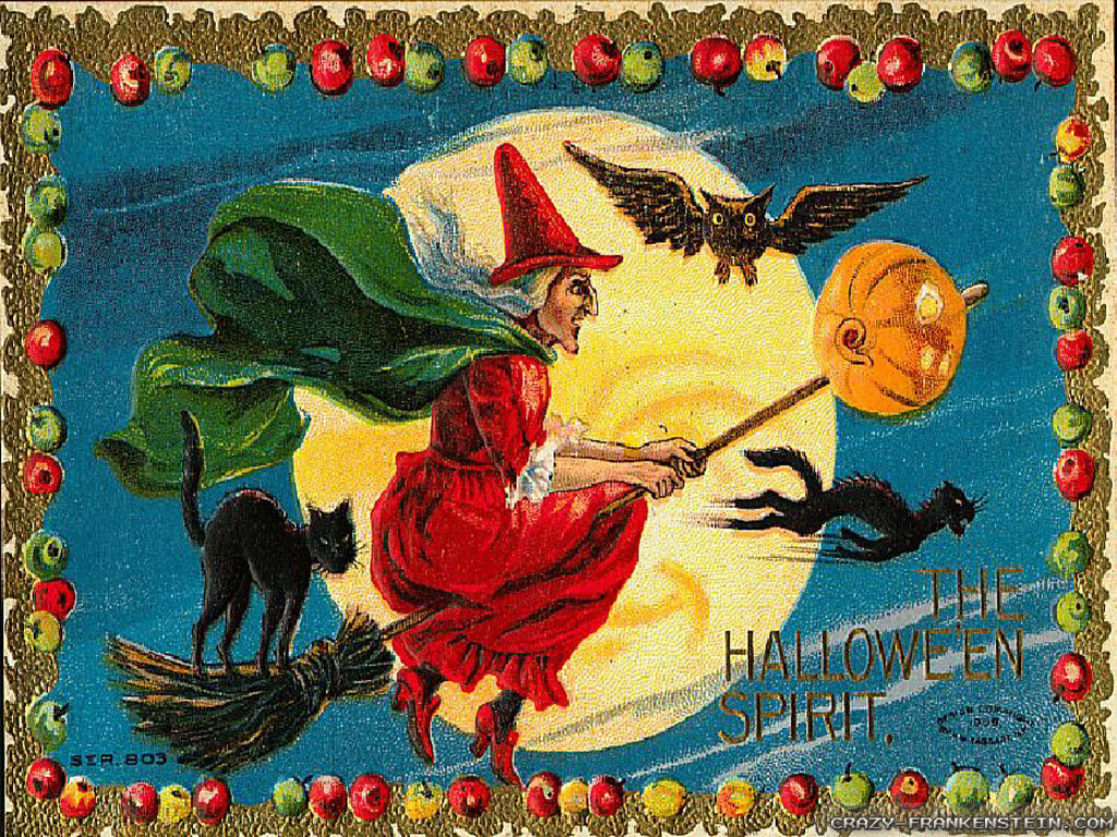 Classic Vintage Halloween Art Wallpapers