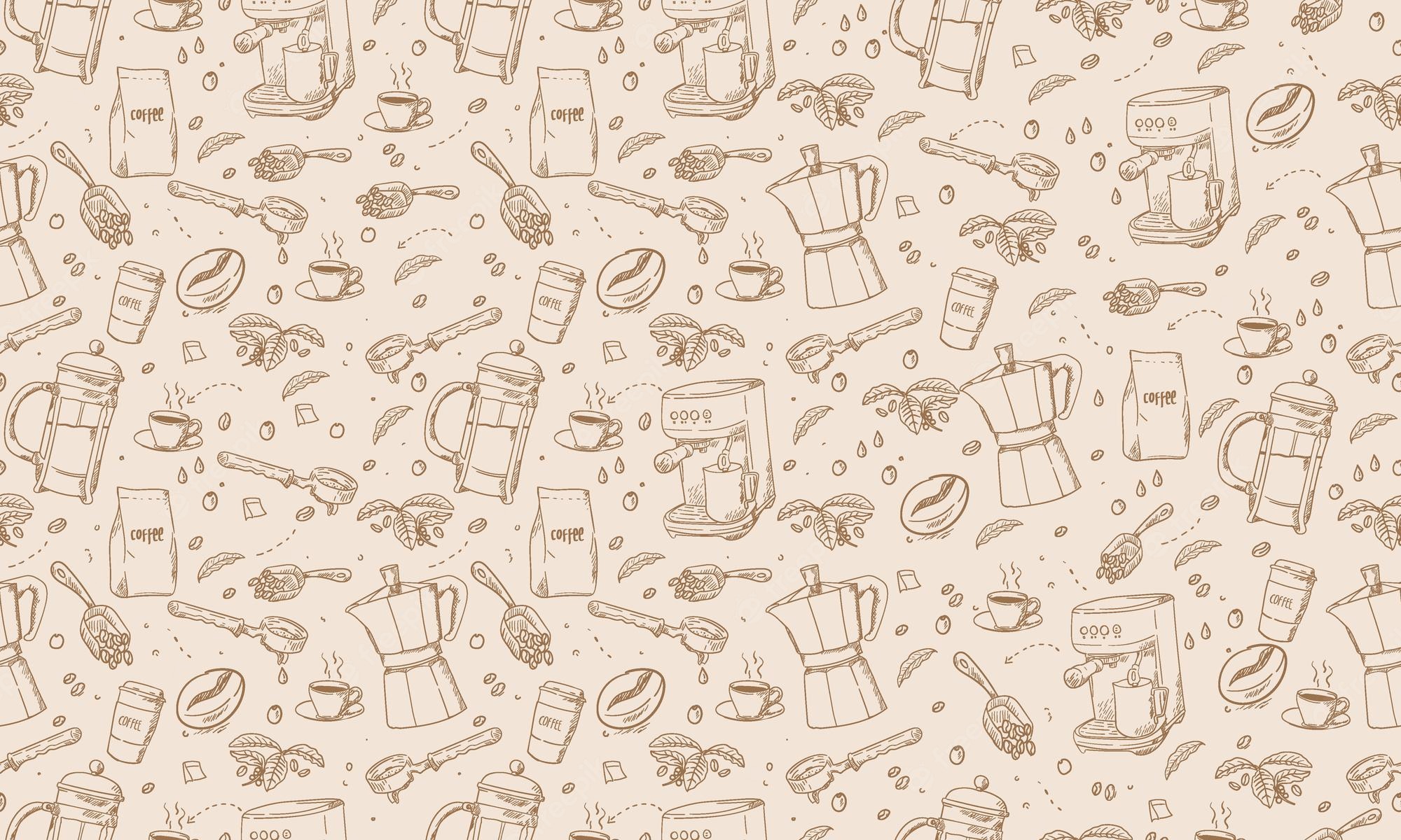 Coffee Pattern Wallpapers