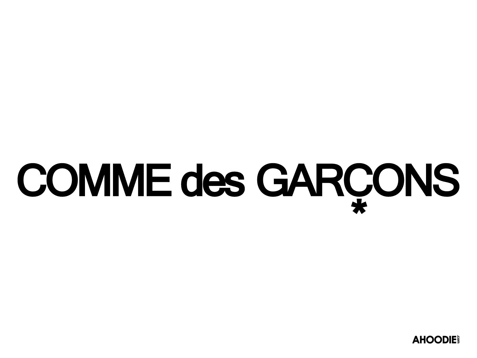 Comme Des Garcons Font Wallpapers