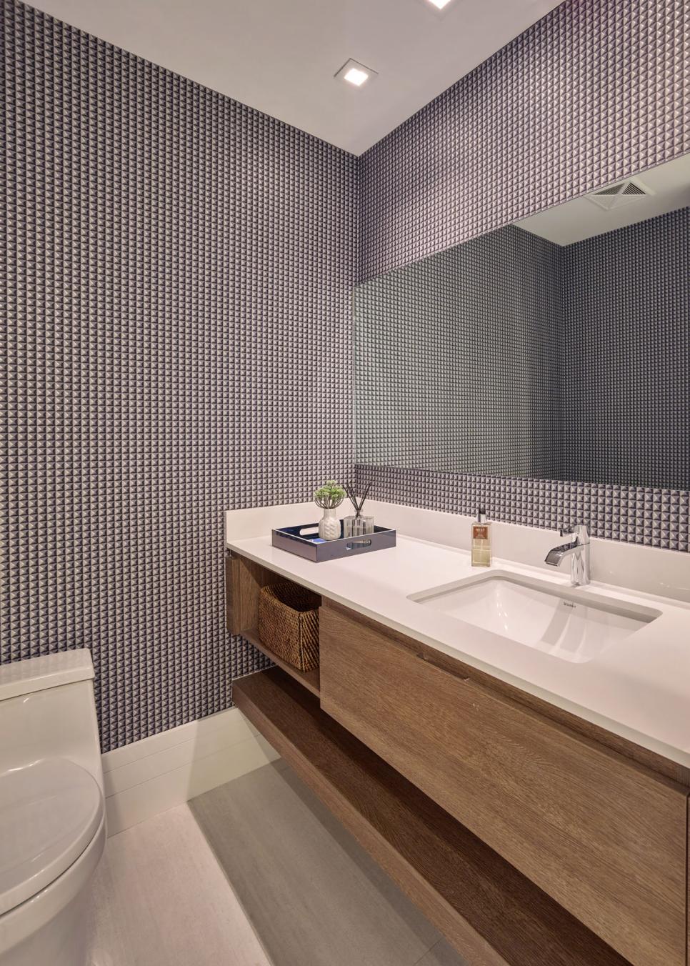 Contemporary Bathroom Wallpapers