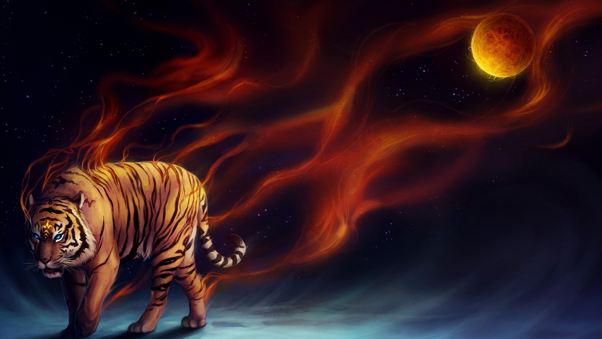 Cool Fire Tiger Wallpapers