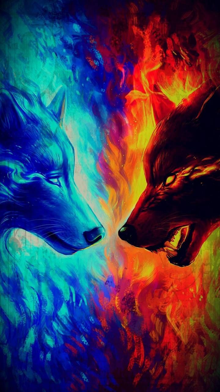 Cool Rainbow Wolf Wallpapers