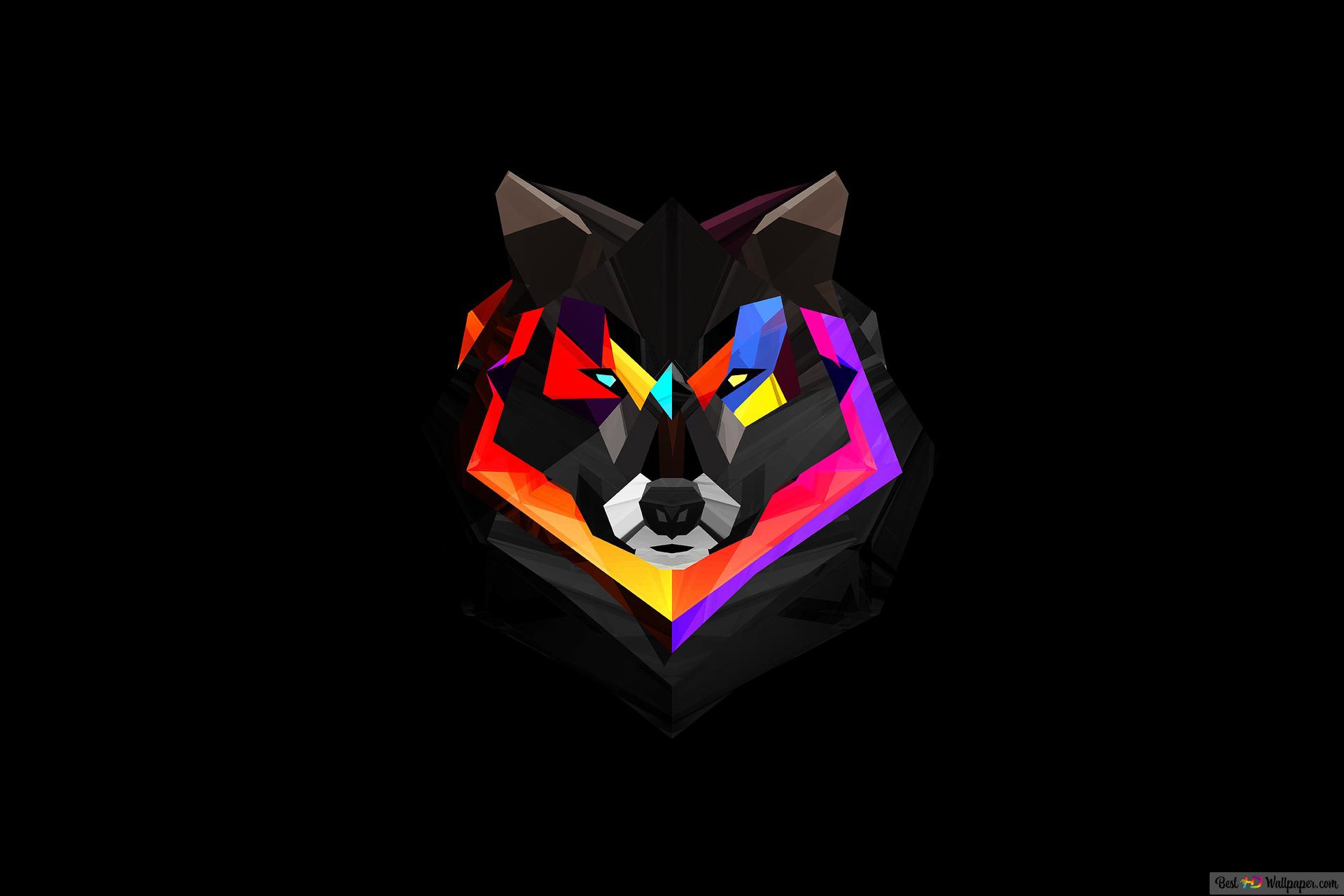 Cool Rainbow Wolf Wallpapers