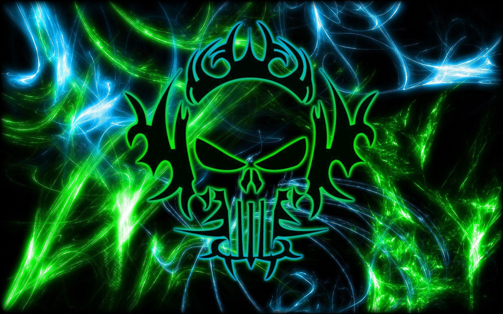 Cool Skulls On Red Fire Wallpapers