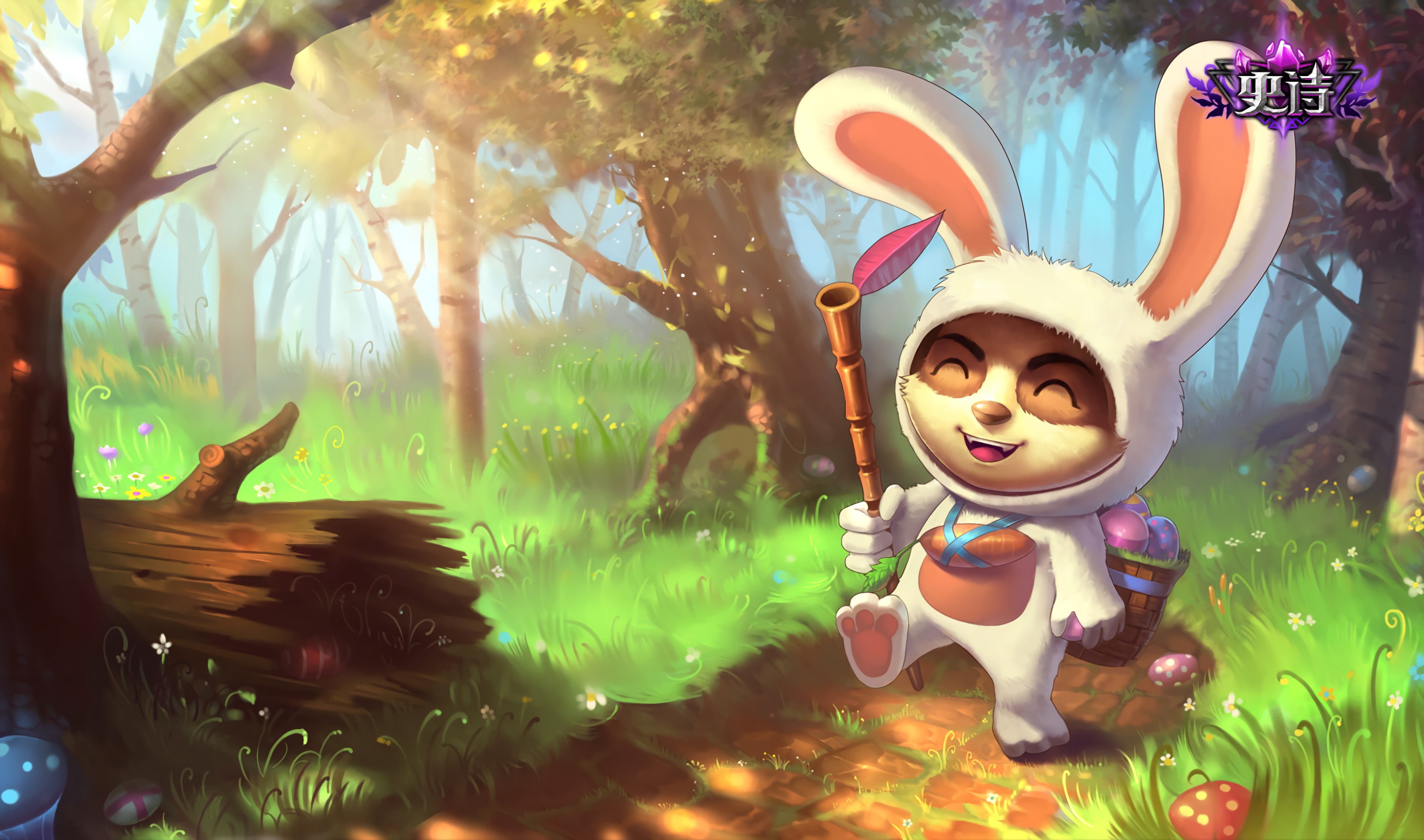 Cottontail Teemo Splash Art Wallpapers