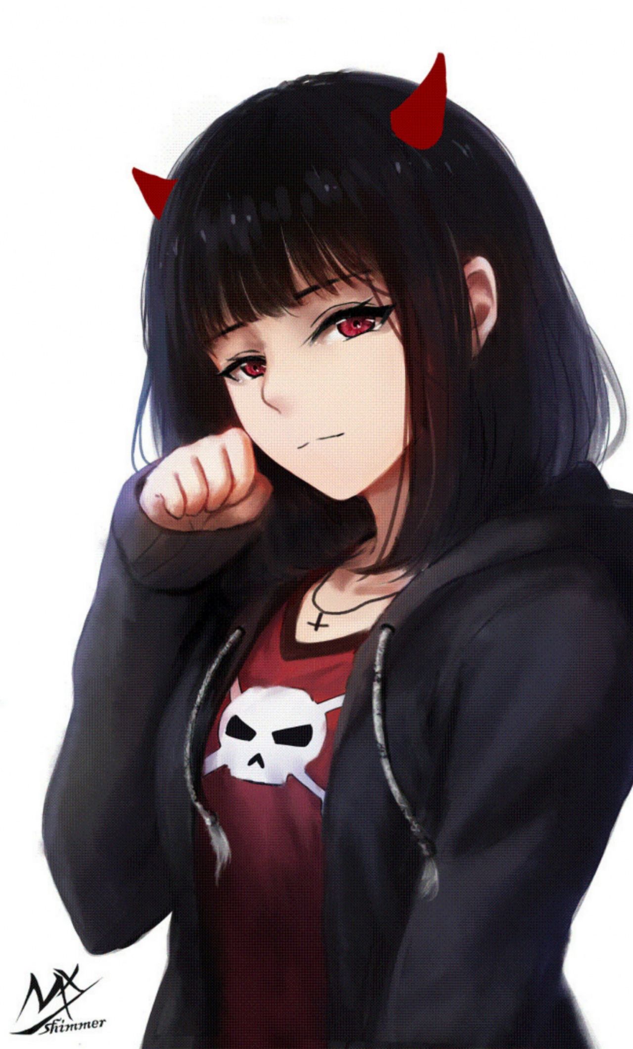 Cute Black Anime Girls Wallpapers