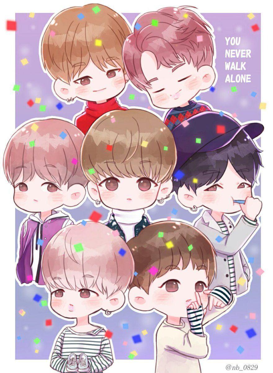 Cute Bts Chibi Wallpapers