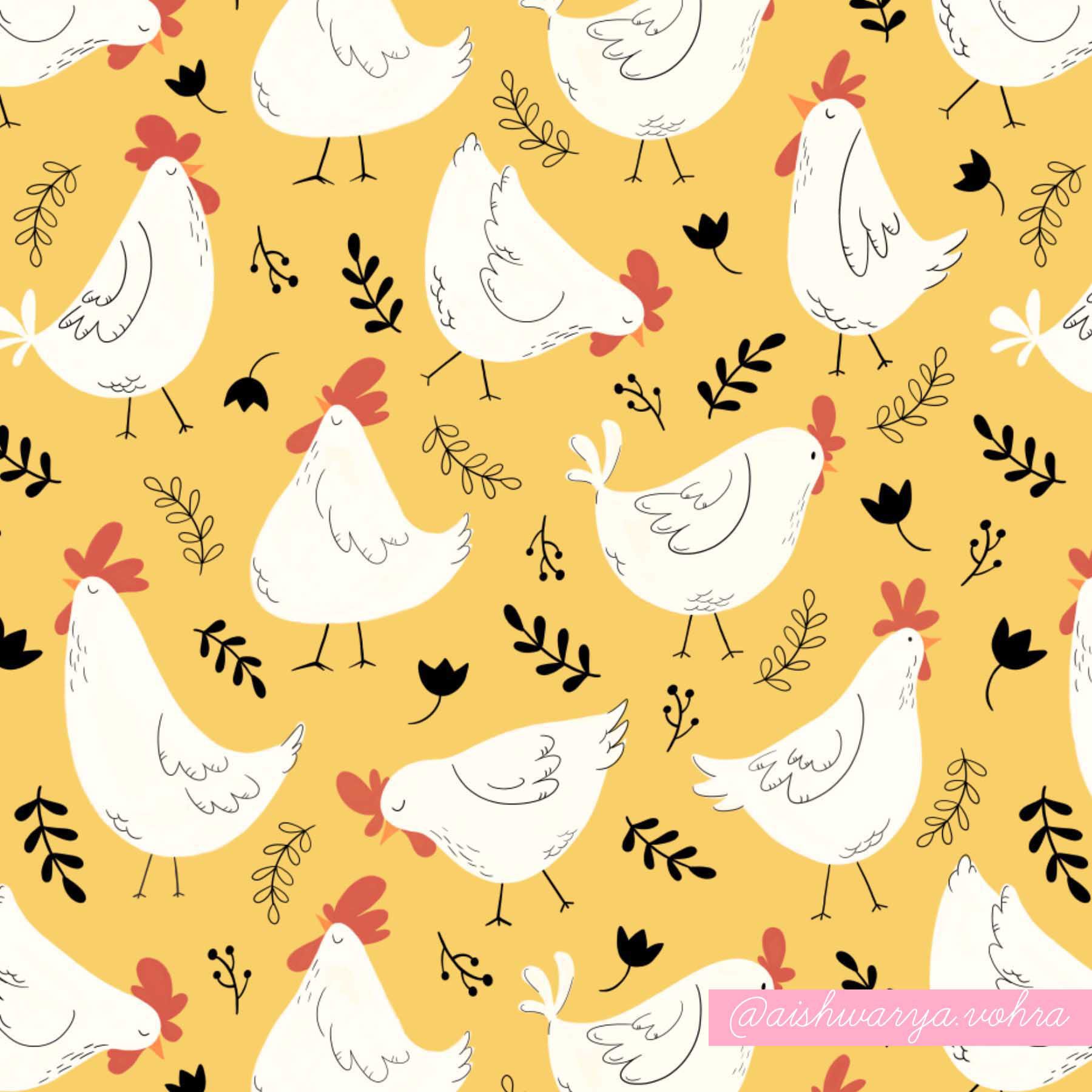 Cute Chicken Art Wallpapers