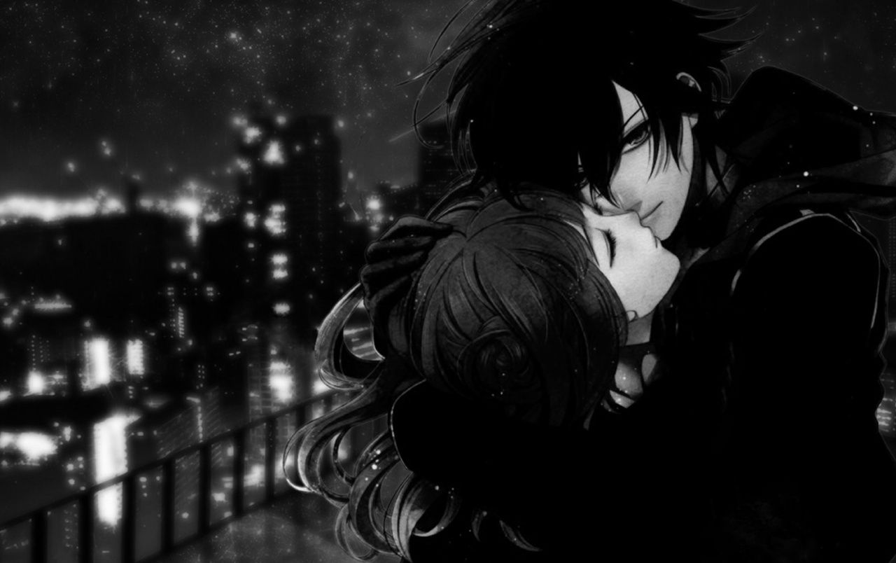 Cute Couple Pictures Black Wallpapers