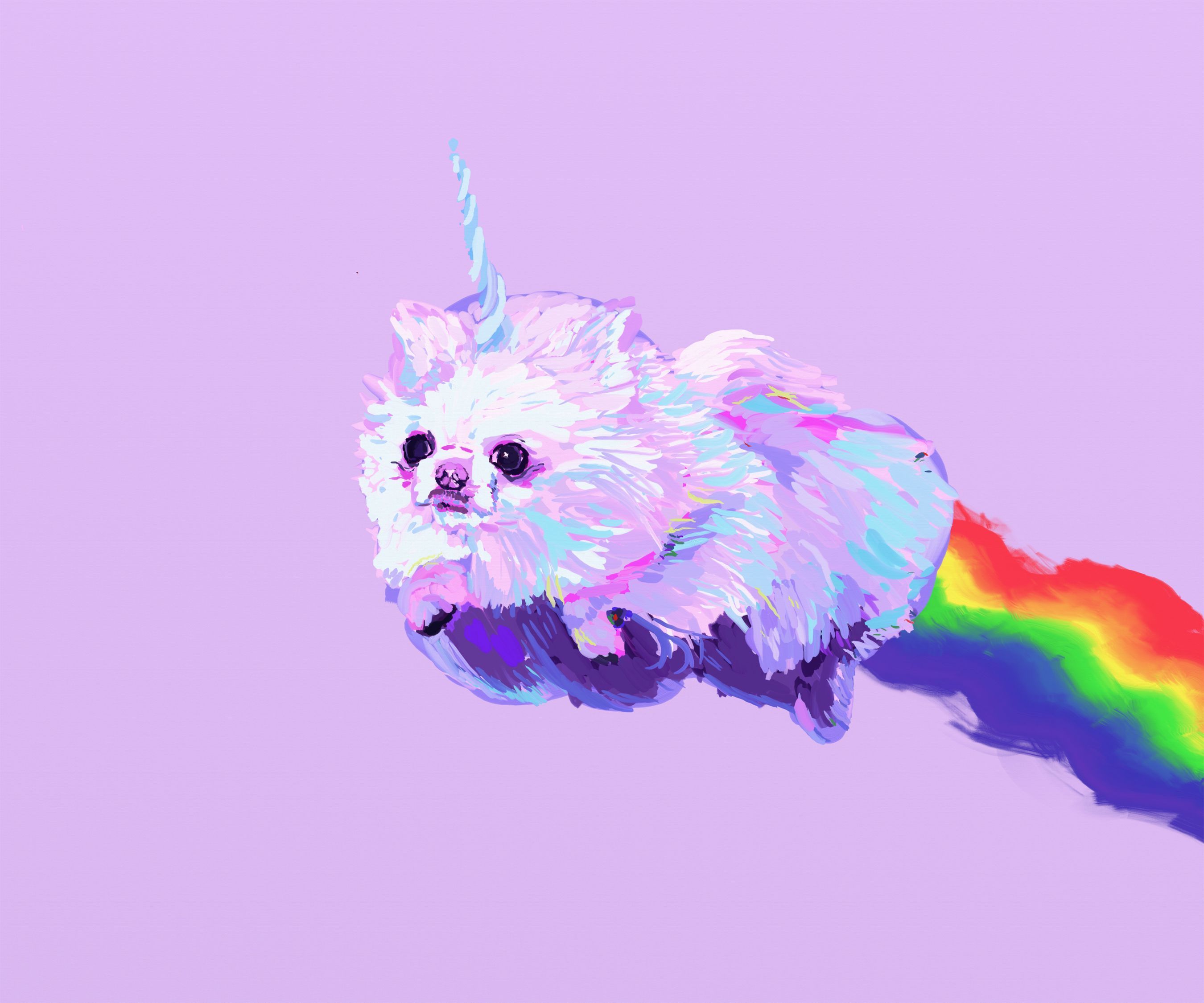 Cute Galaxy Dog Wallpapers