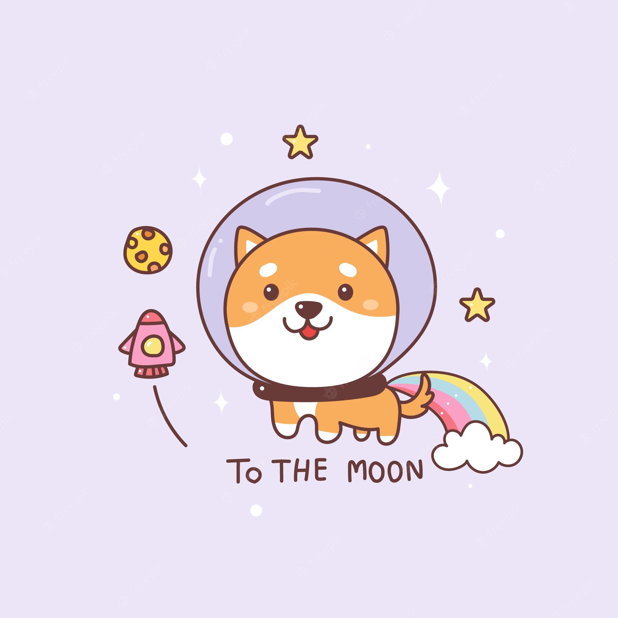 Cute Galaxy Dog Wallpapers