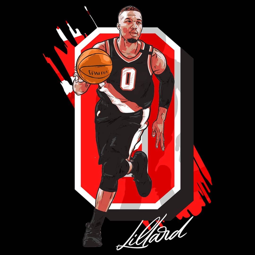 Damian Lillard Cartoon Wallpapers