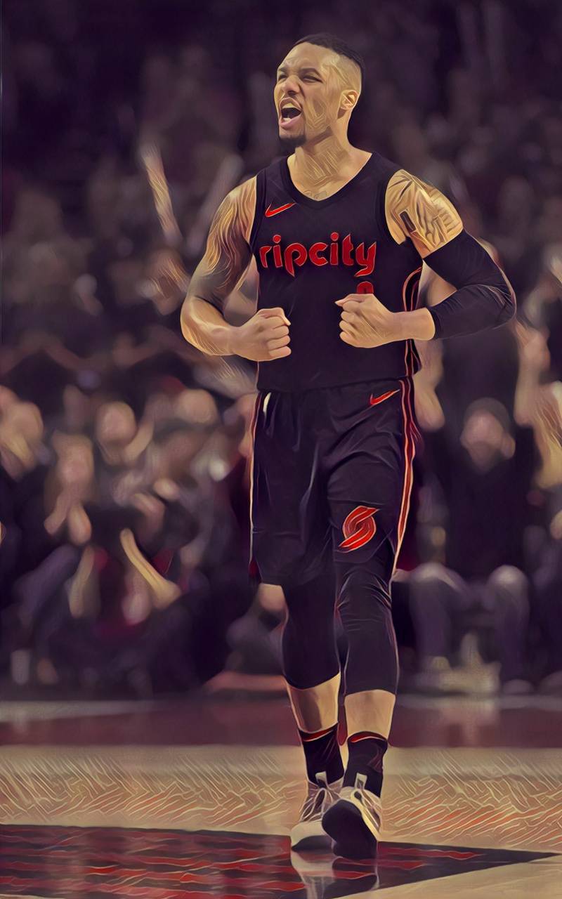 Damian Lillard Cartoon Wallpapers