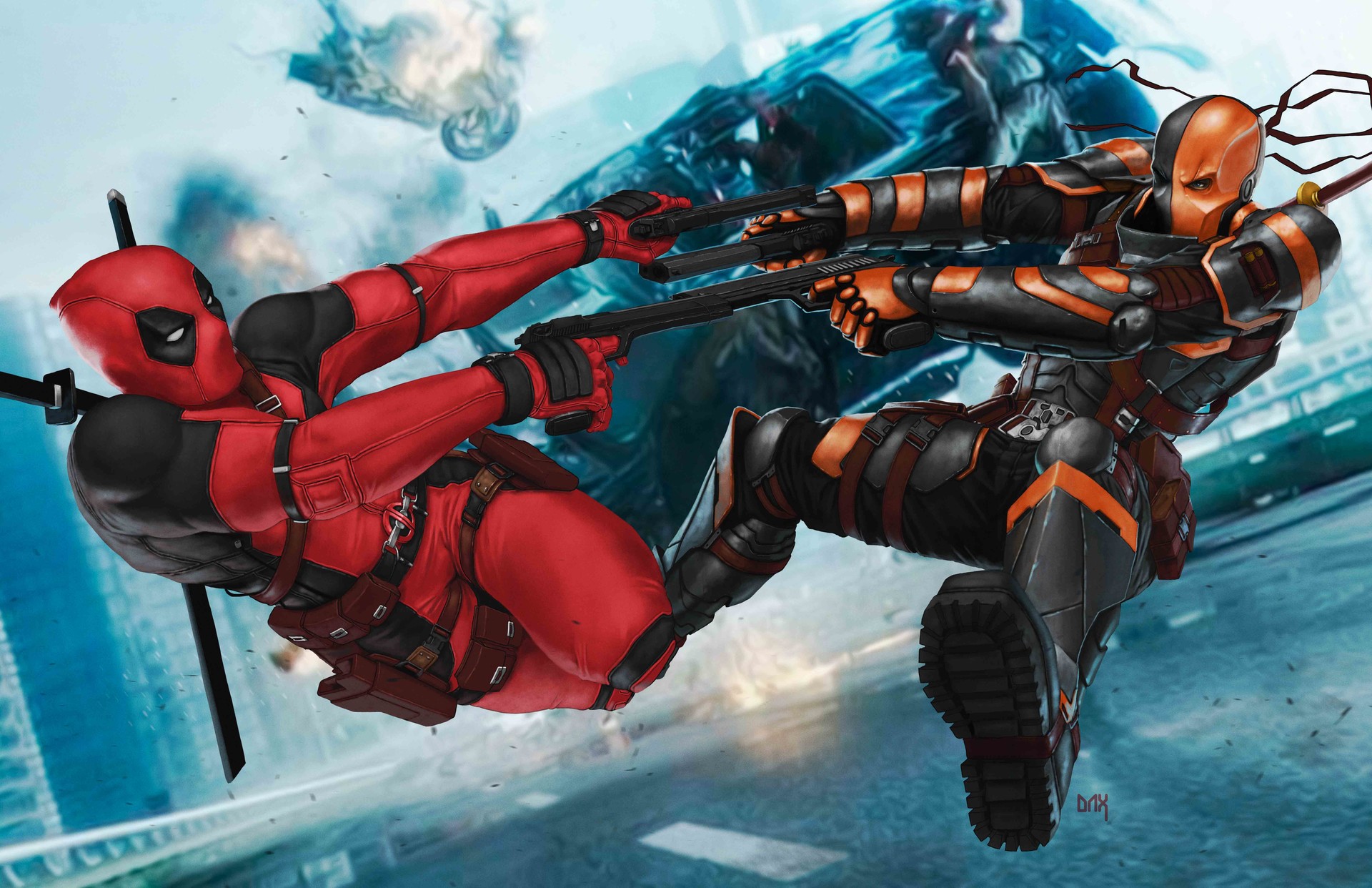 Deadpool Vs Deathstroke Stop Motion Wallpapers