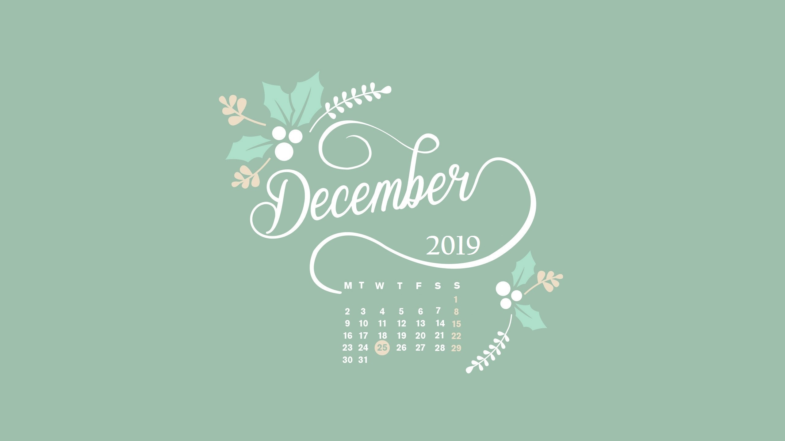 December 2019 Desktop Wallpapers