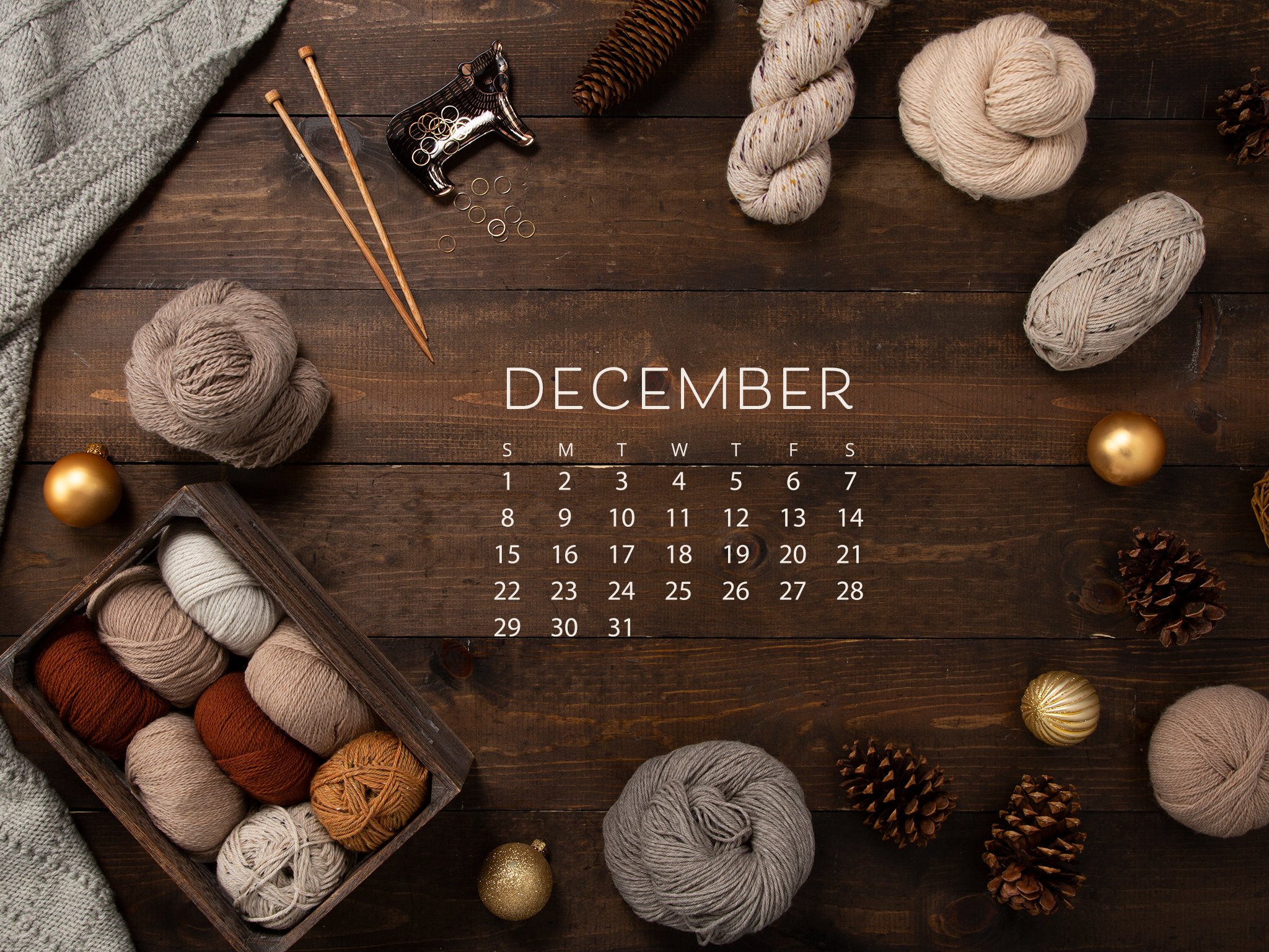 December 2020 Calendar Wallpapers