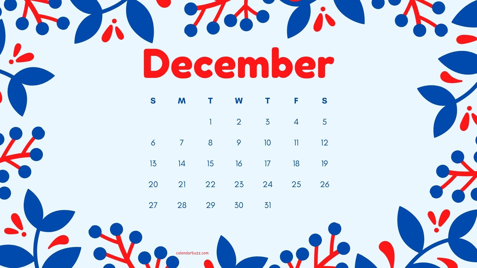 December 2020 Calendar Wallpapers