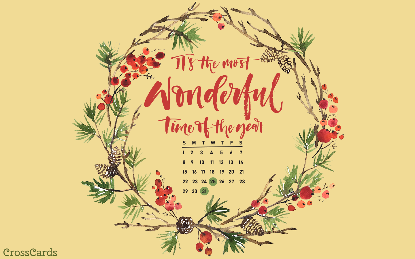 December 2020 Calendar Wallpapers