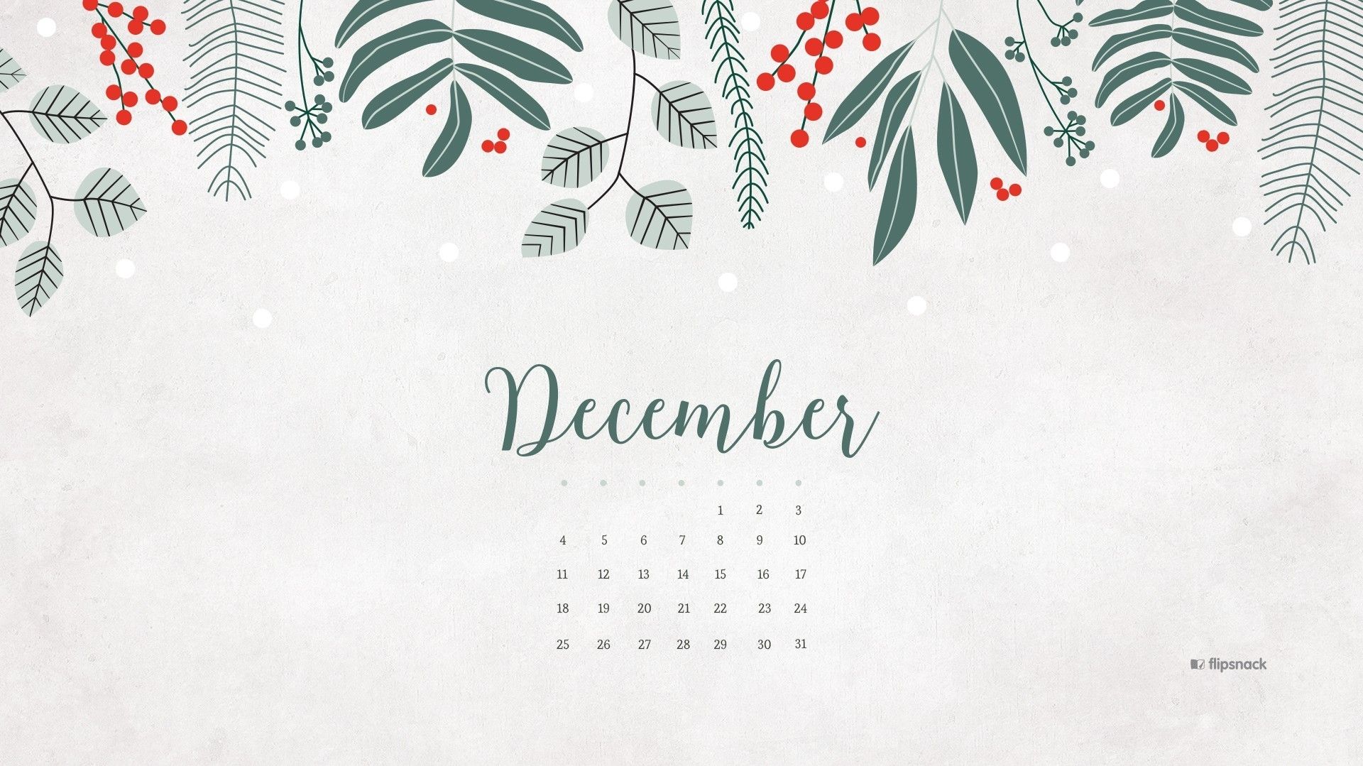 December Calendar Wallpapers