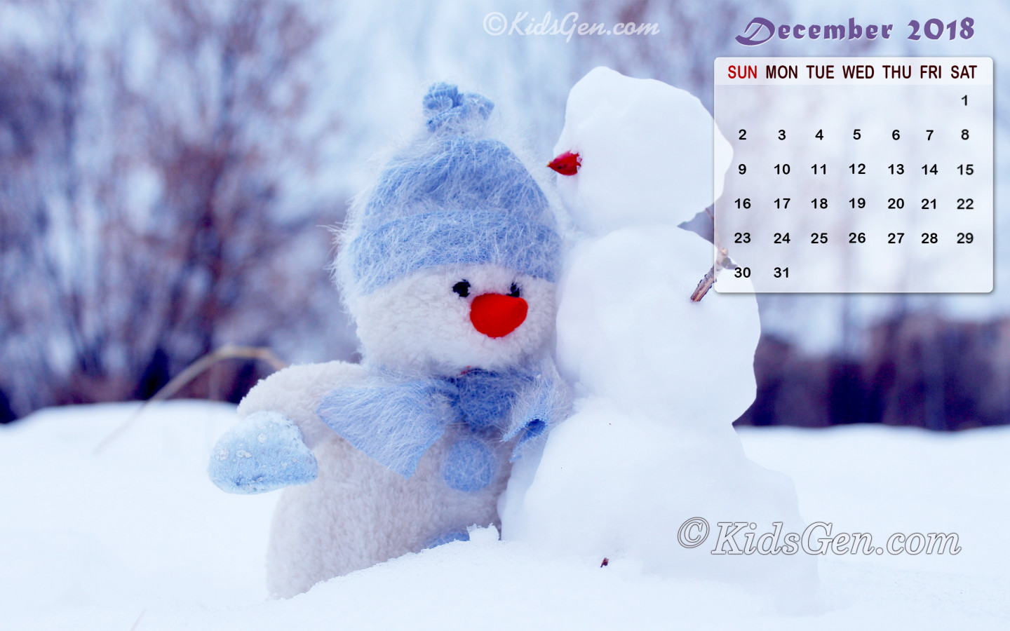 December Calendar Wallpapers