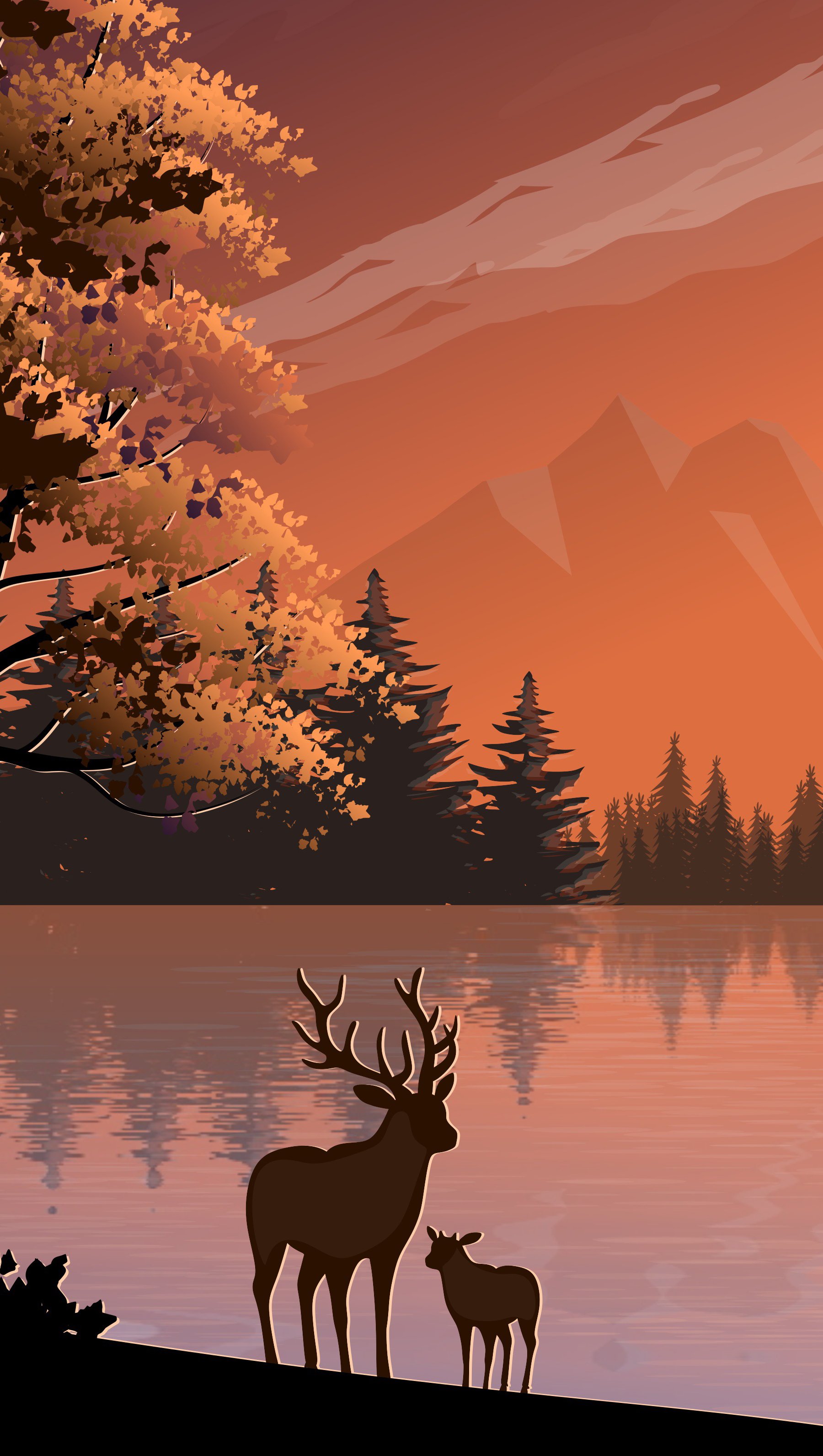 Deer Art Wallpapers