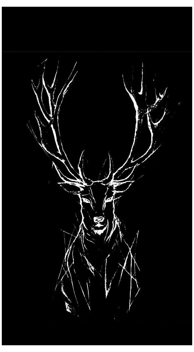Deer Black Wallpapers