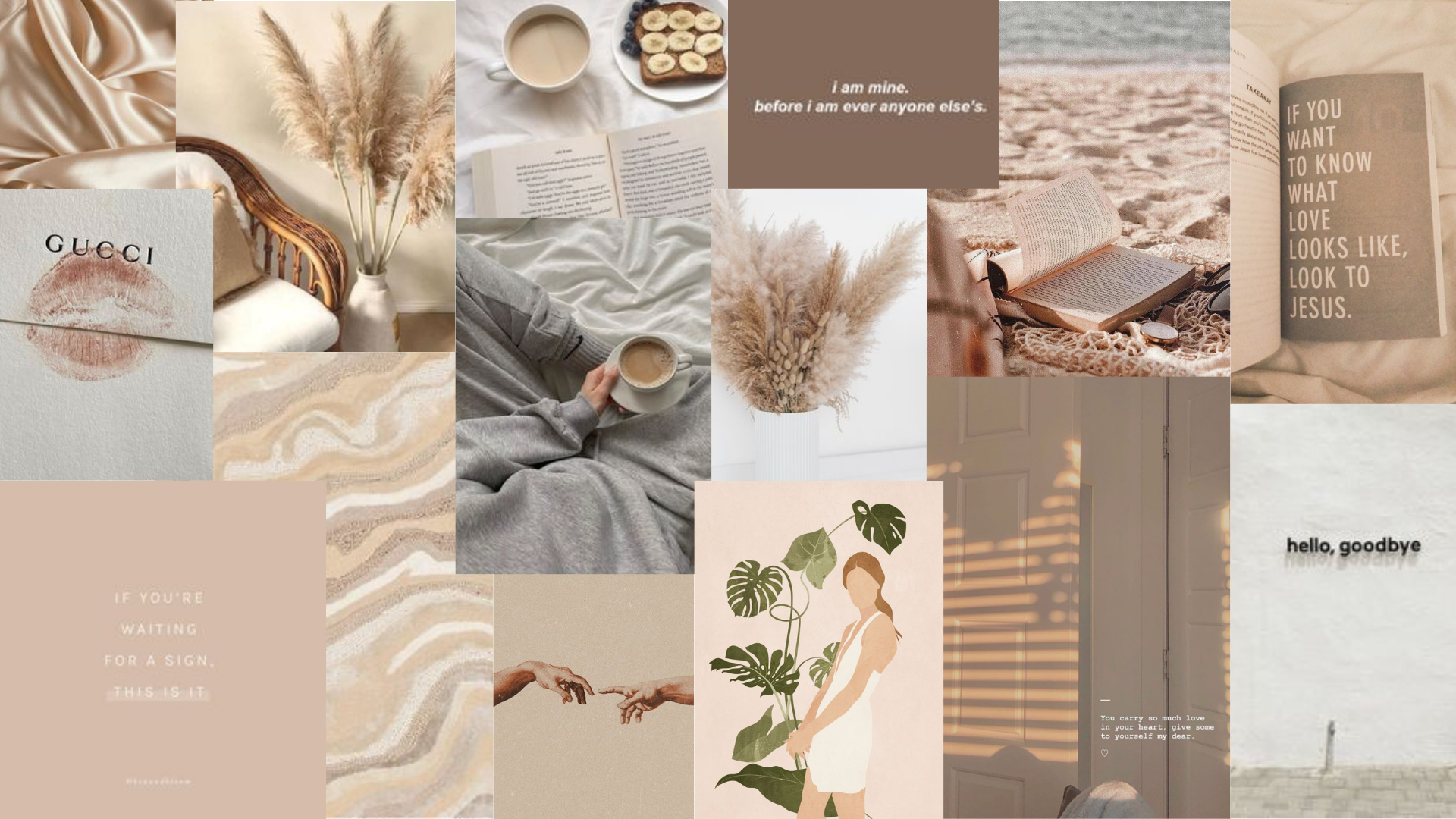 Desktop Beige Aesthetic Wallpapers