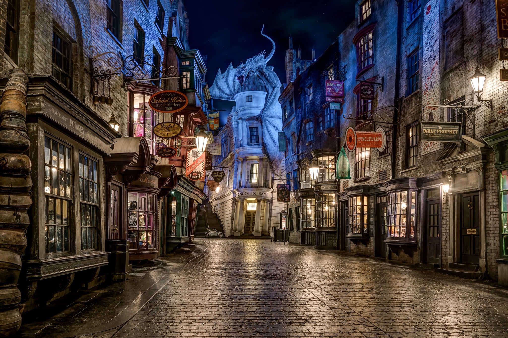 Diagon Alley Wall Mural Wallpapers