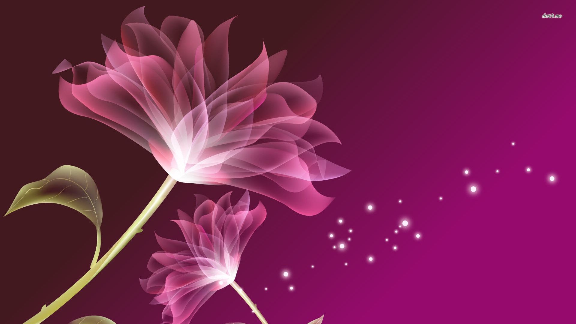 Digital Flowers Wallpapers