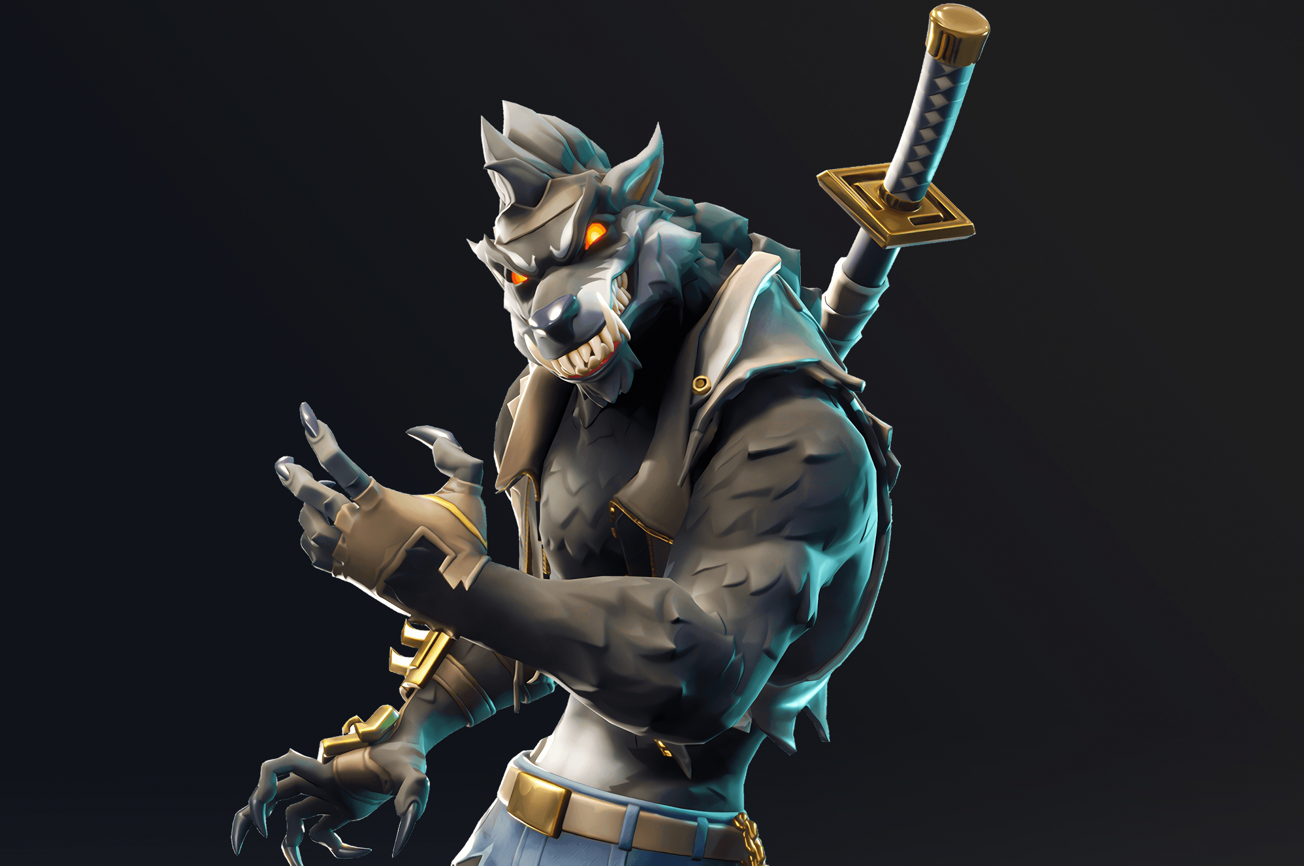 Dire White Wolf Fortnite Wallpapers