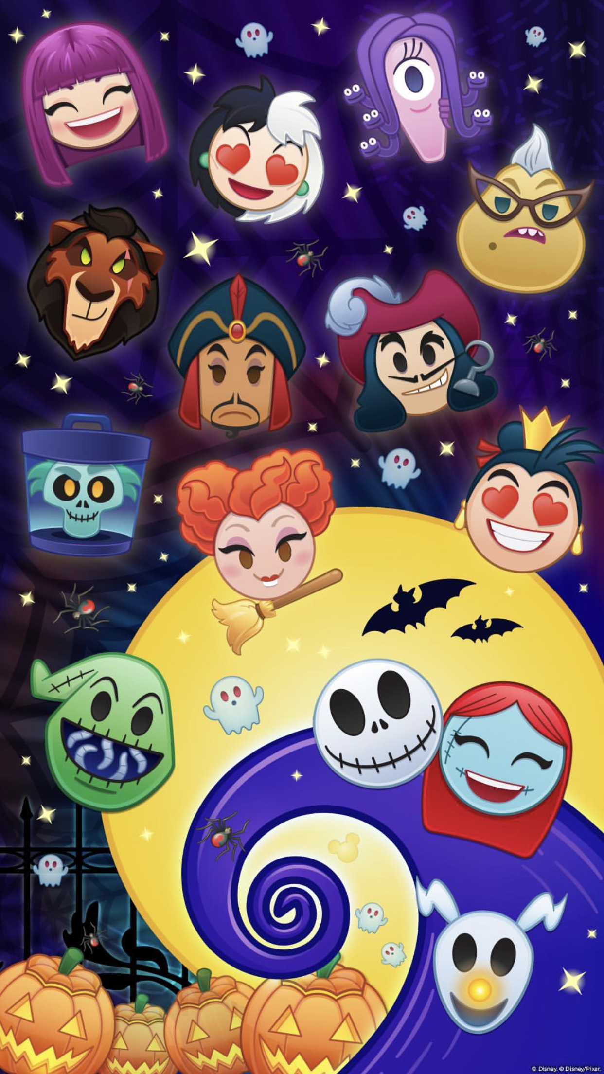 Disney Halloween Phone Wallpapers