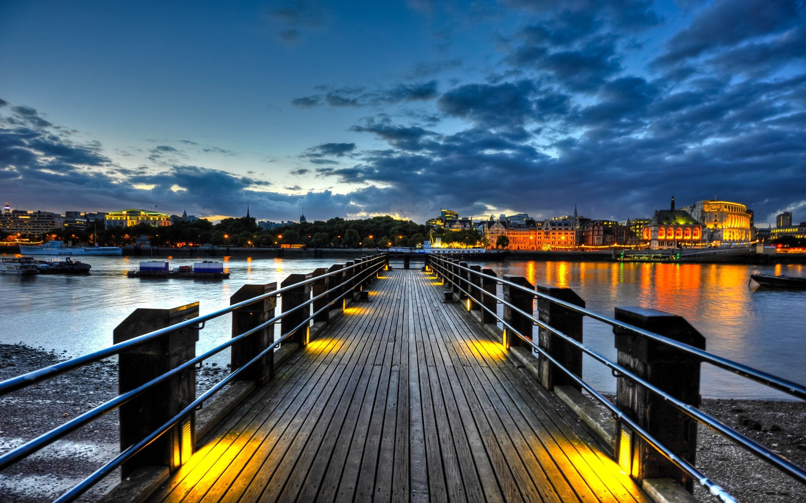 Docks At Night Wallpapers