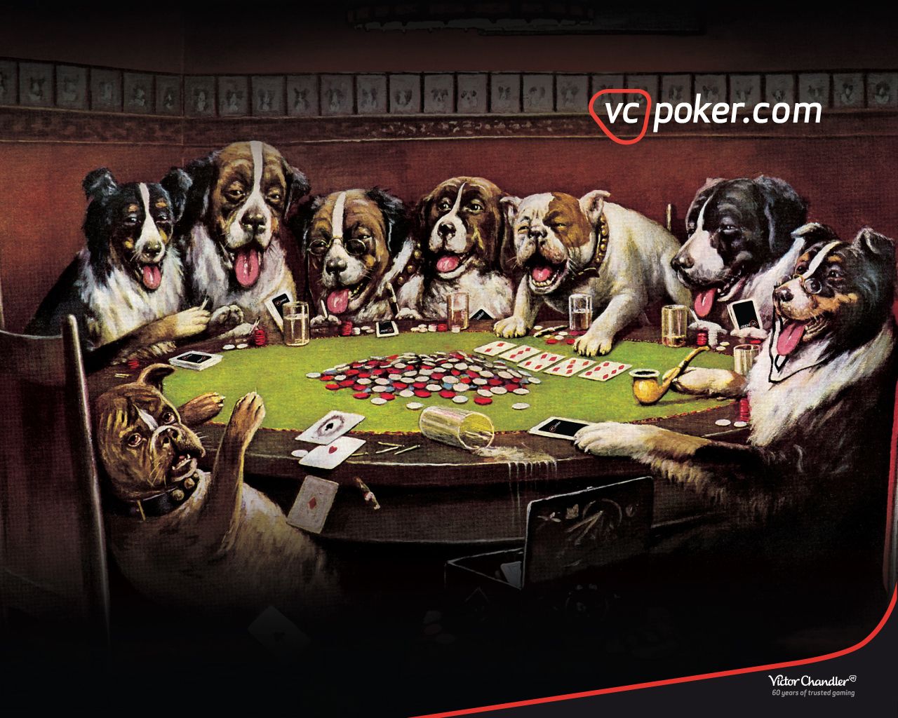 Dogs Playing Poker Wallpapers