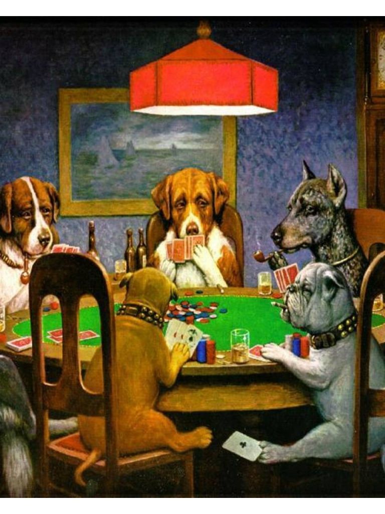 Dogs Playing Poker Wallpapers