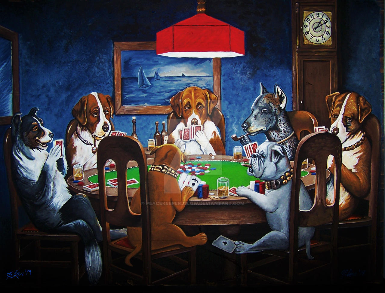 Dogs Playing Poker Wallpapers