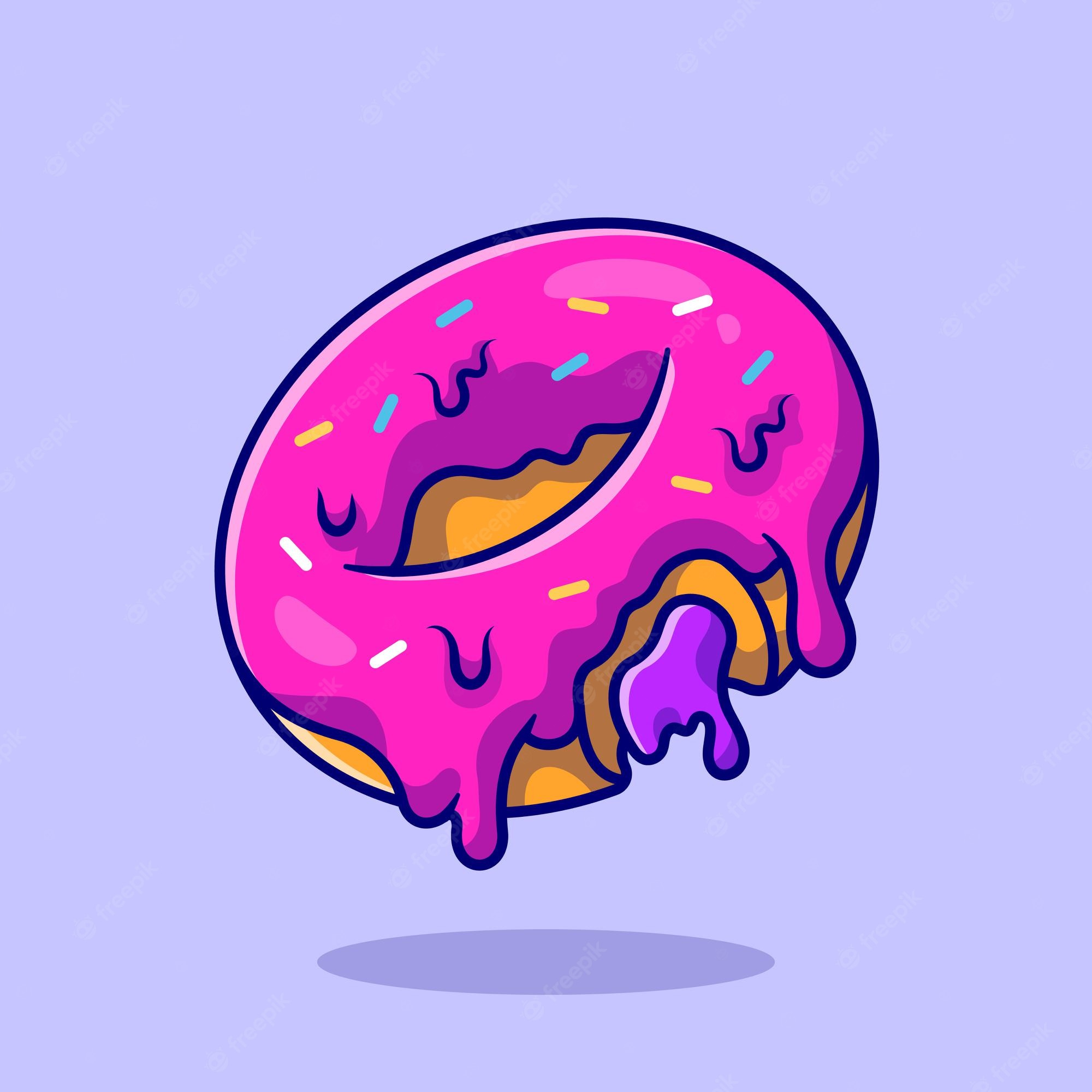 Donut Drip Design Wallpapers