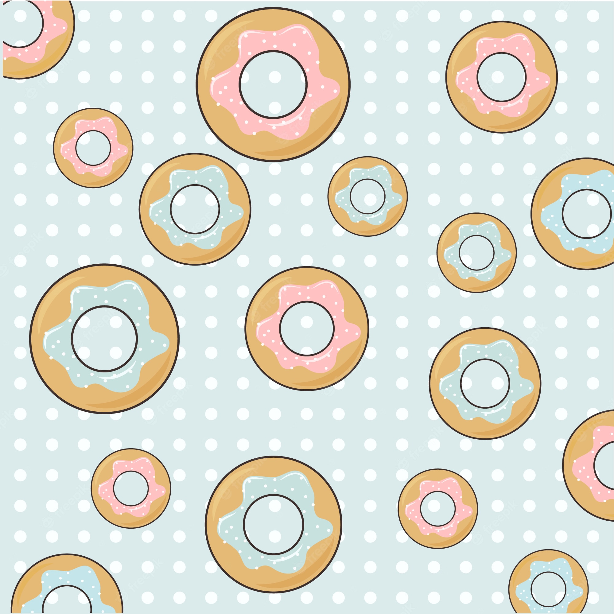 Donut Pattern Wallpapers