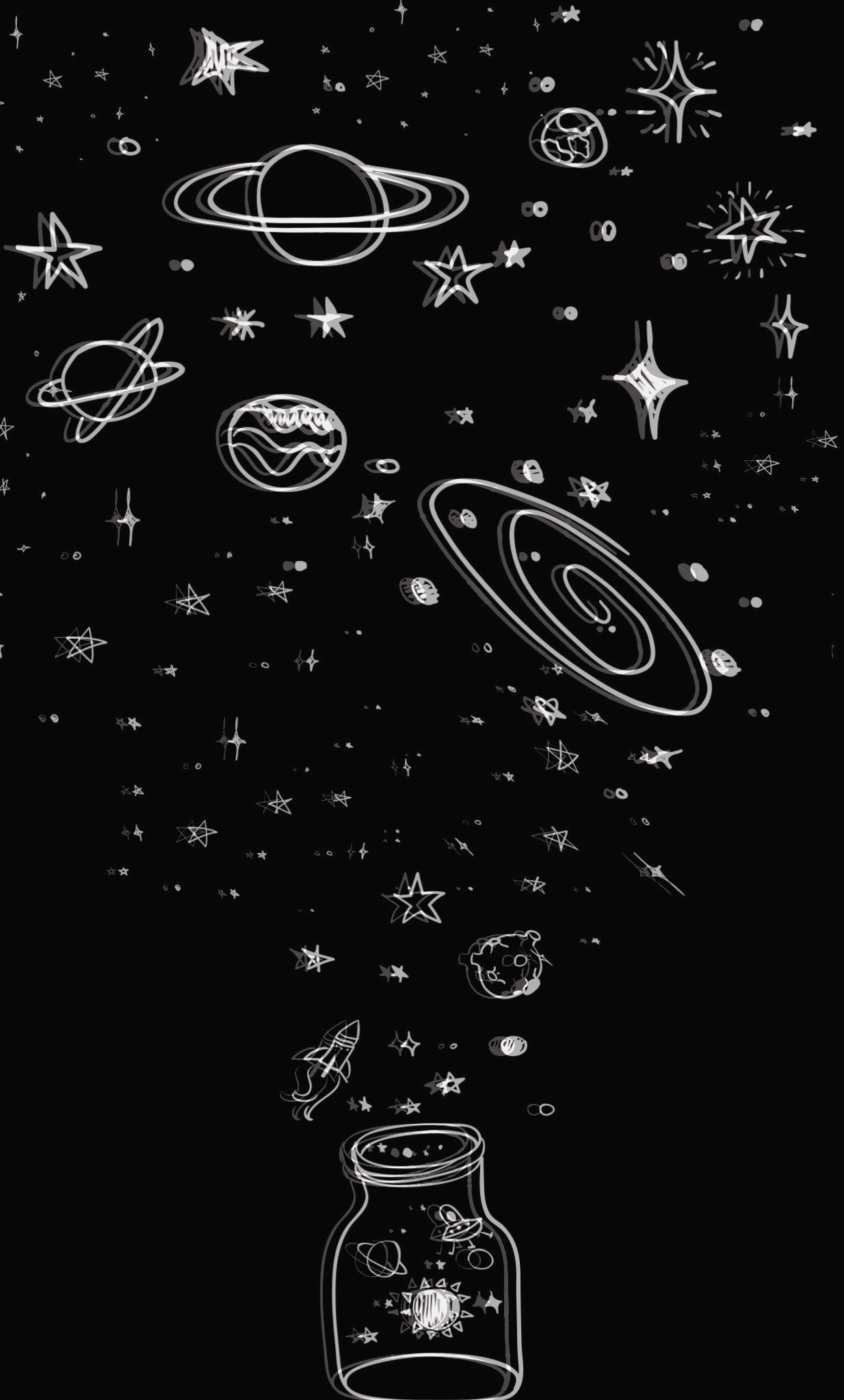 Doodle Space Wallpapers