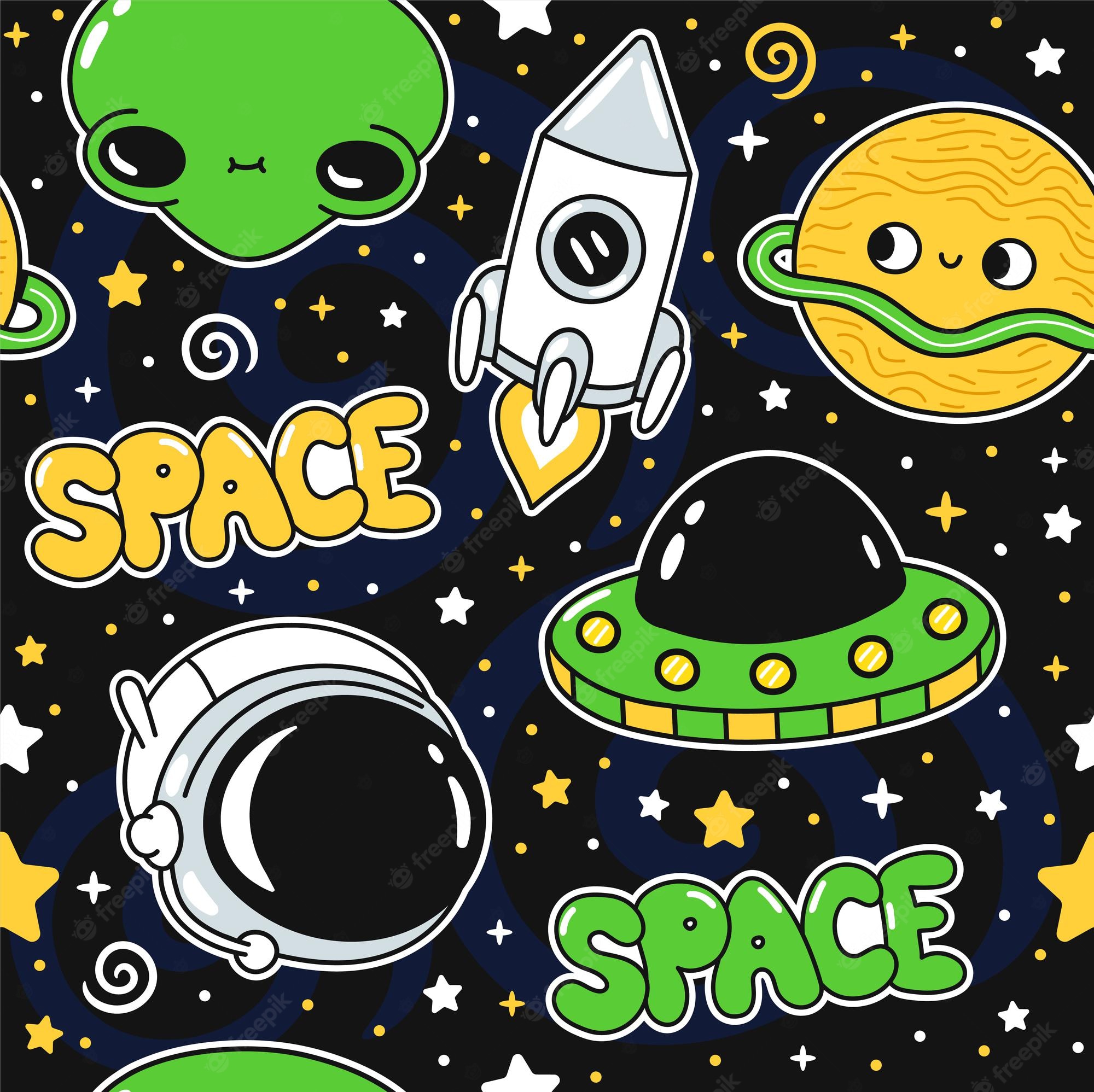 Doodle Space Wallpapers