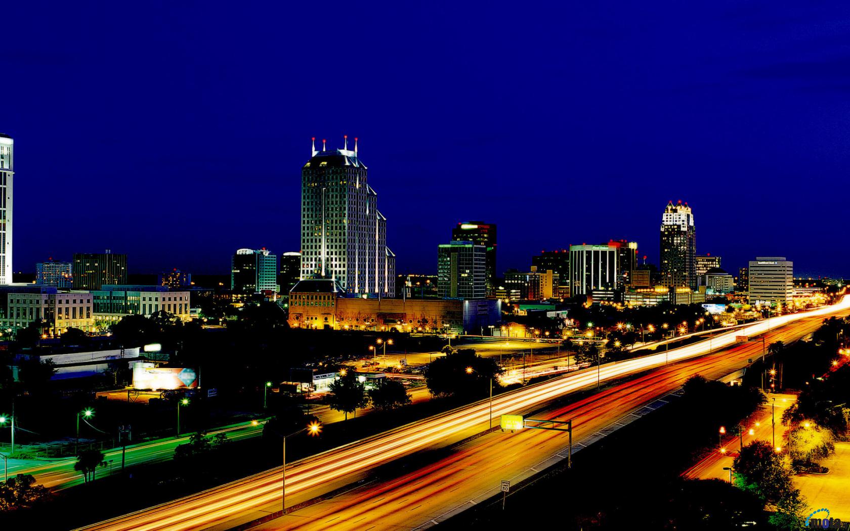 Downtown Orlando At Night Wallpapers