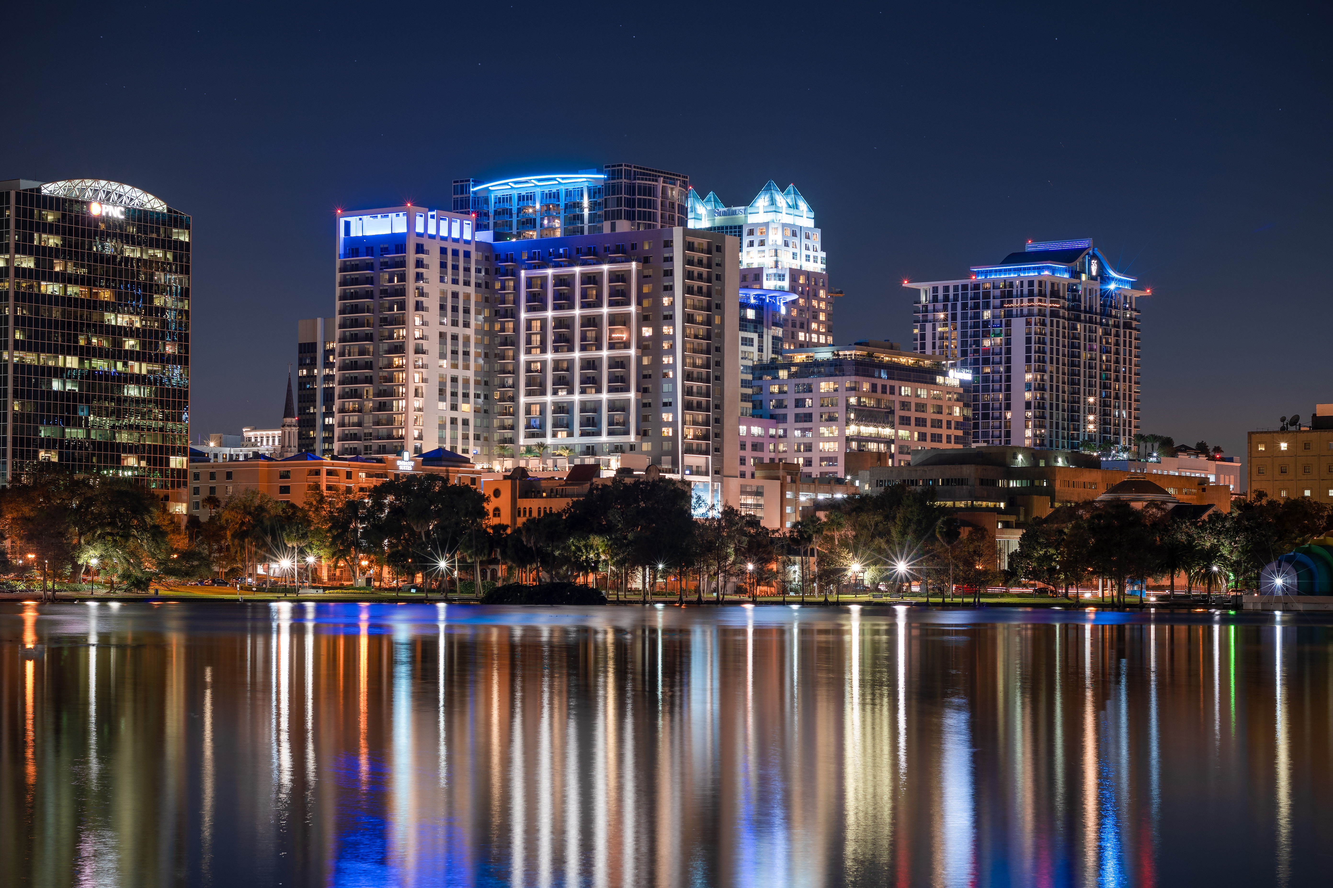 Downtown Orlando At Night Wallpapers