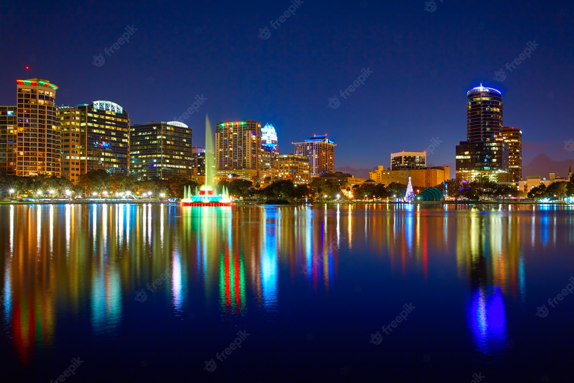 Downtown Orlando At Night Wallpapers