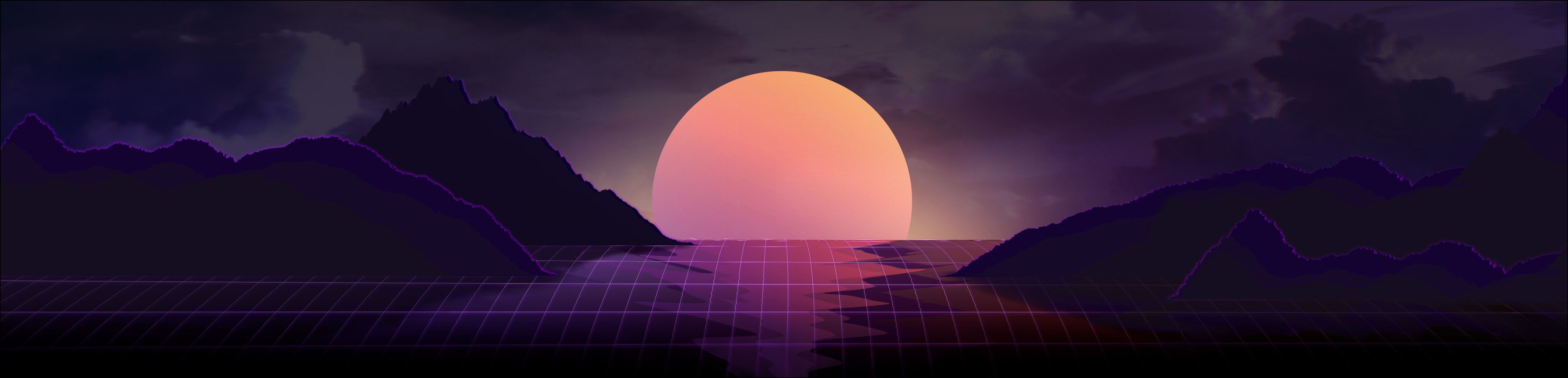 Dual Monitor Vaporwave Wallpapers