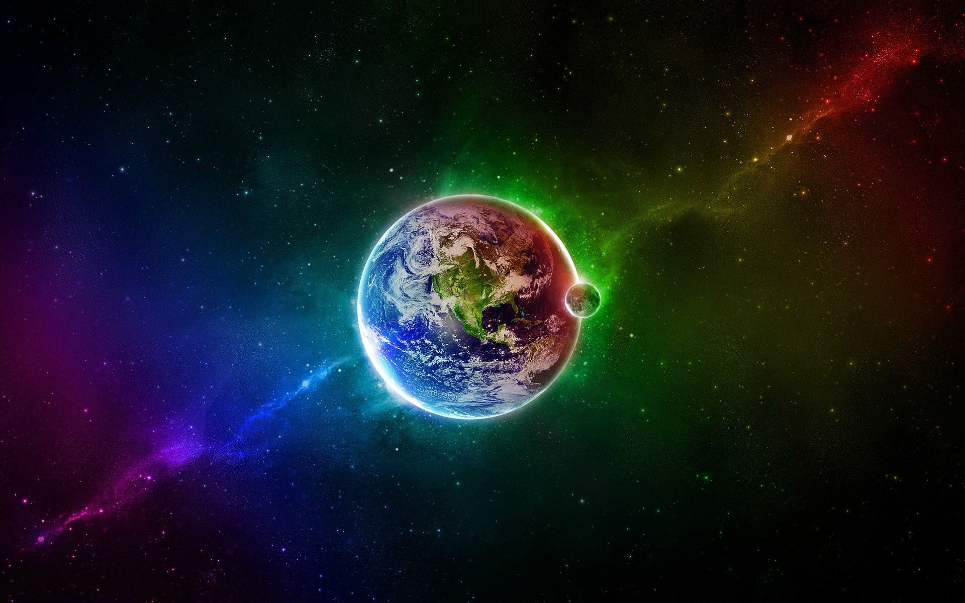 Earth With Lights Wallpapers