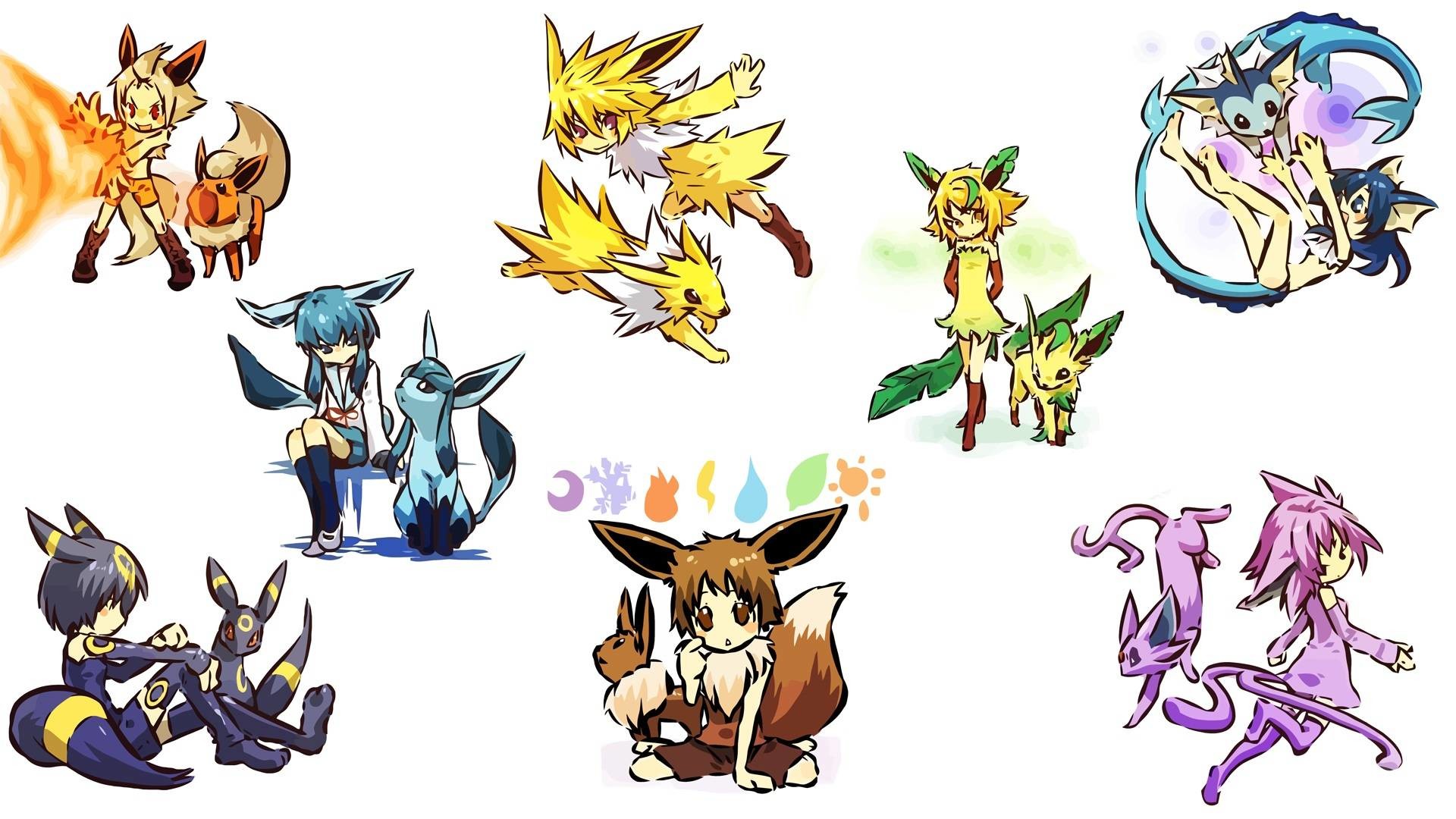 Eevee Evolution Kawaii Wallpapers